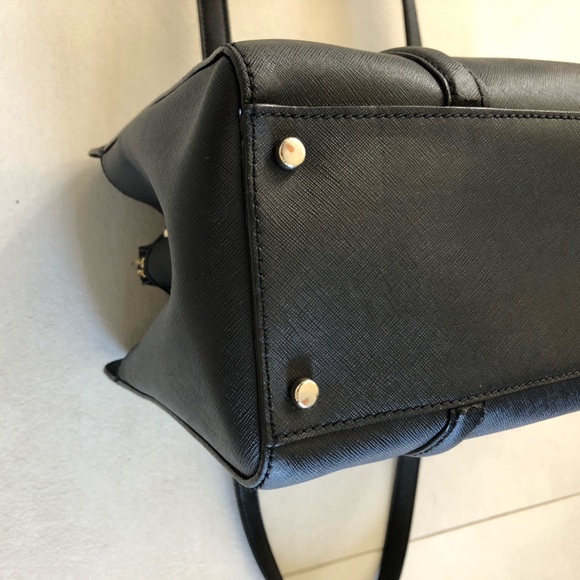 Kate Spade Newbury Lane WKRU2011 Shoulder Bag, Black Leather Gold Hardware EUC - Picture 5 of 11